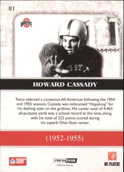 2009 Press Pass Legends #81 Howard Cassady Back