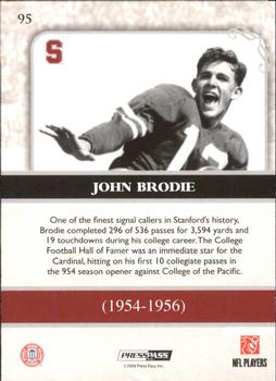 2009 Press Pass Legends #95 John Brodie Back