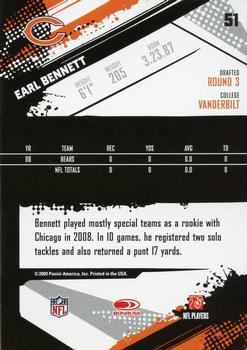 2009 Score #51 Earl Bennett Back