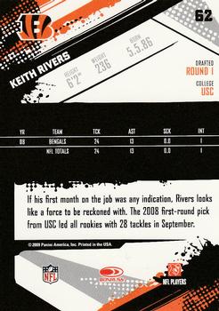2009 Score #62 Keith Rivers Back