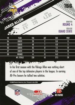 2009 Score #166 Jared Allen Back