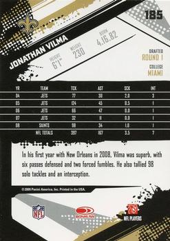 2009 Score #185 Jonathan Vilma Back