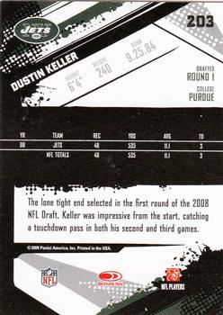 2009 Score #203 Dustin Keller Back