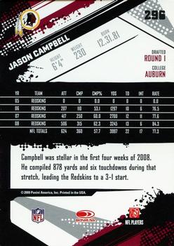 2009 Score #296 Jason Campbell Back