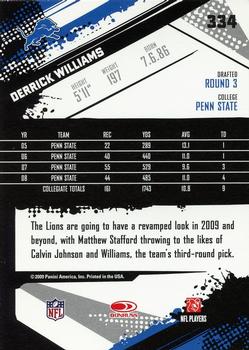 2009 Score #334 Derrick Williams Back