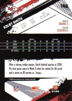 2009 Score #146 Kolby Smith Back