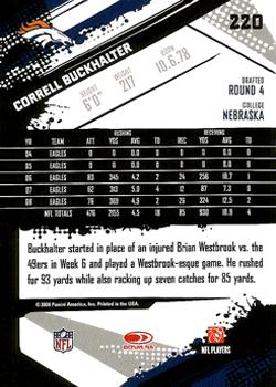 2009 Score #220 Correll Buckhalter Back