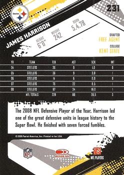2009 Score #231 James Harrison Back
