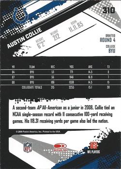 2009 Score #310 Austin Collie Back