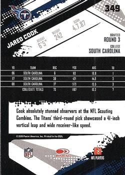 2009 Score #349 Jared Cook Back