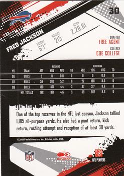 2009 Score Inscriptions #30 Fred Jackson Back