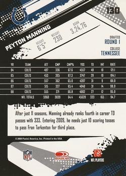 2009 Score Inscriptions #130 Peyton Manning Back