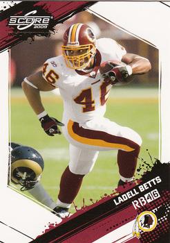 2009 Score Inscriptions #298 Ladell Betts Front