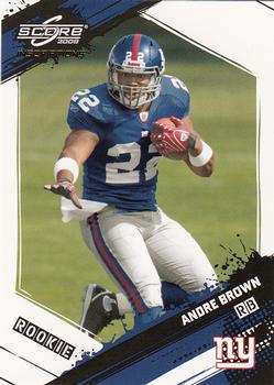2009 Score Inscriptions #306 Andre Brown Front