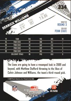 2009 Score Inscriptions #334 Derrick Williams Back
