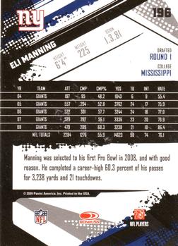2009 Score Inscriptions #196 Eli Manning Back