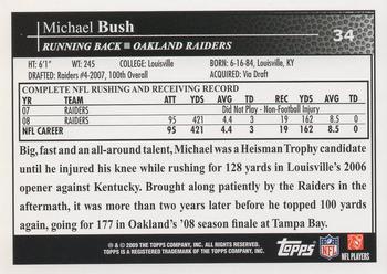 2009 Topps #34 Michael Bush Back