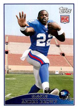 2009 Topps #373 Andre Brown Front