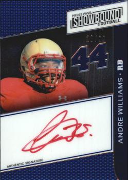 2014 Press Pass Showbound - Blue Red Ink #SBAW Andre Williams Front