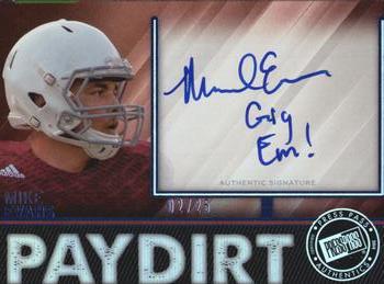 2014 Press Pass Showbound - Paydirt Blue #PDME Mike Evans Front