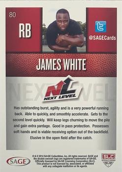2014 SAGE HIT - Red #80 James White Back