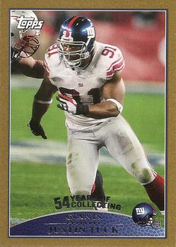2009 Topps - Gold #23 Justin Tuck Front