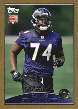 2009 Topps - Gold #342 Michael Oher Front