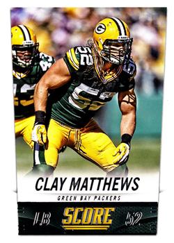 2014 Score #86 Clay Matthews Front