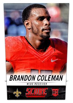 2014 Score #343 Brandon Coleman Front