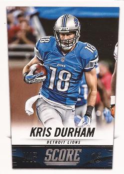 2014 Score #75 Kris Durham Front
