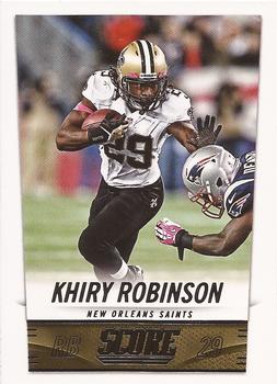 2014 Score #138 Khiry Robinson Front
