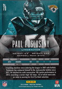 2014 Panini Prestige #70 Paul Posluszny Back