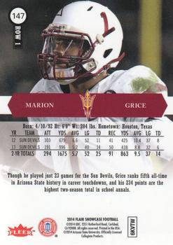 2014 Flair Showcase #147 Marion Grice Back