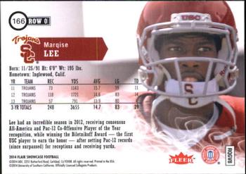 2014 Flair Showcase #166 Marqise Lee Back