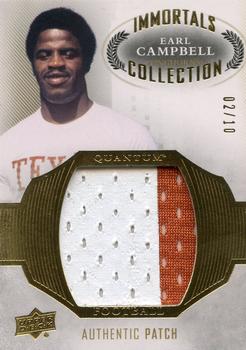 2013 Upper Deck Quantum - Immortals Collection Jersey Patch #LC-EC Earl Campbell Front