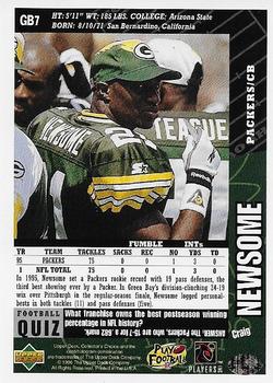 1996 Collector's Choice ShopKo Green Bay Packers #GB7 Craig Newsome Back