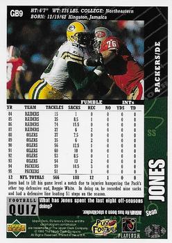1996 Collector's Choice ShopKo Green Bay Packers #GB9 Sean Jones Back