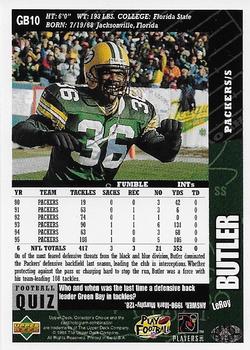 1996 Collector's Choice ShopKo Green Bay Packers #GB10 LeRoy Butler Back