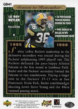 1996 Collector's Choice ShopKo Green Bay Packers #GB41 LeRoy Butler Back
