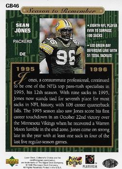 1996 Collector's Choice ShopKo Green Bay Packers #GB46 Sean Jones Back