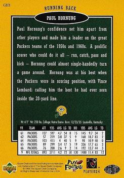 1996 Collector's Choice ShopKo Green Bay Packers #GB71 Paul Hornung Back