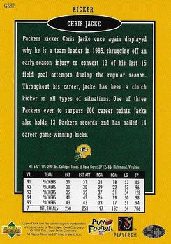 1996 Collector's Choice ShopKo Green Bay Packers #GB87 Chris Jacke Back