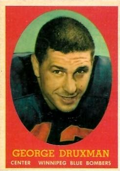 1958 Topps CFL #56 George Druxman Front