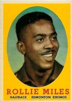 1958 Topps CFL #57 Rollie Miles Front