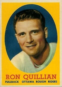 1958 Topps CFL #63 Ron Quillian Front