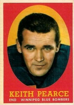 1958 Topps CFL #88 Keith Pearce Front