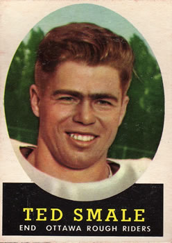 1958 Topps CFL #24 Ted Smale Front