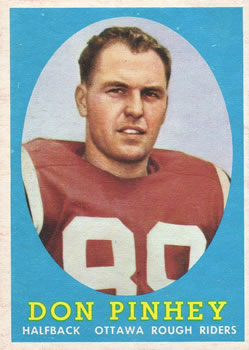 1958 Topps CFL #26 Don Pinhey Front