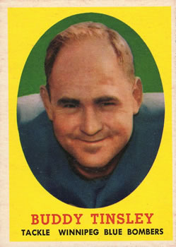 1958 Topps CFL #27 Buddy Tinsley Front