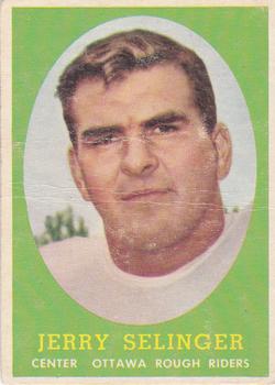 1958 Topps CFL #43 Jerry Selinger Front